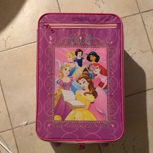 American Tourister Pink Disney characters carryon Suitcase